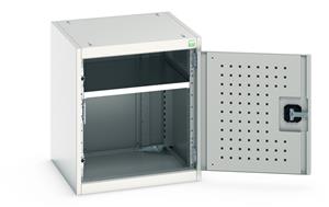 Bott Industial Tool Cupboards with Shelves Bott Perfo Door Cupboard 525Wx525Dx600mmH - 1 Shelf